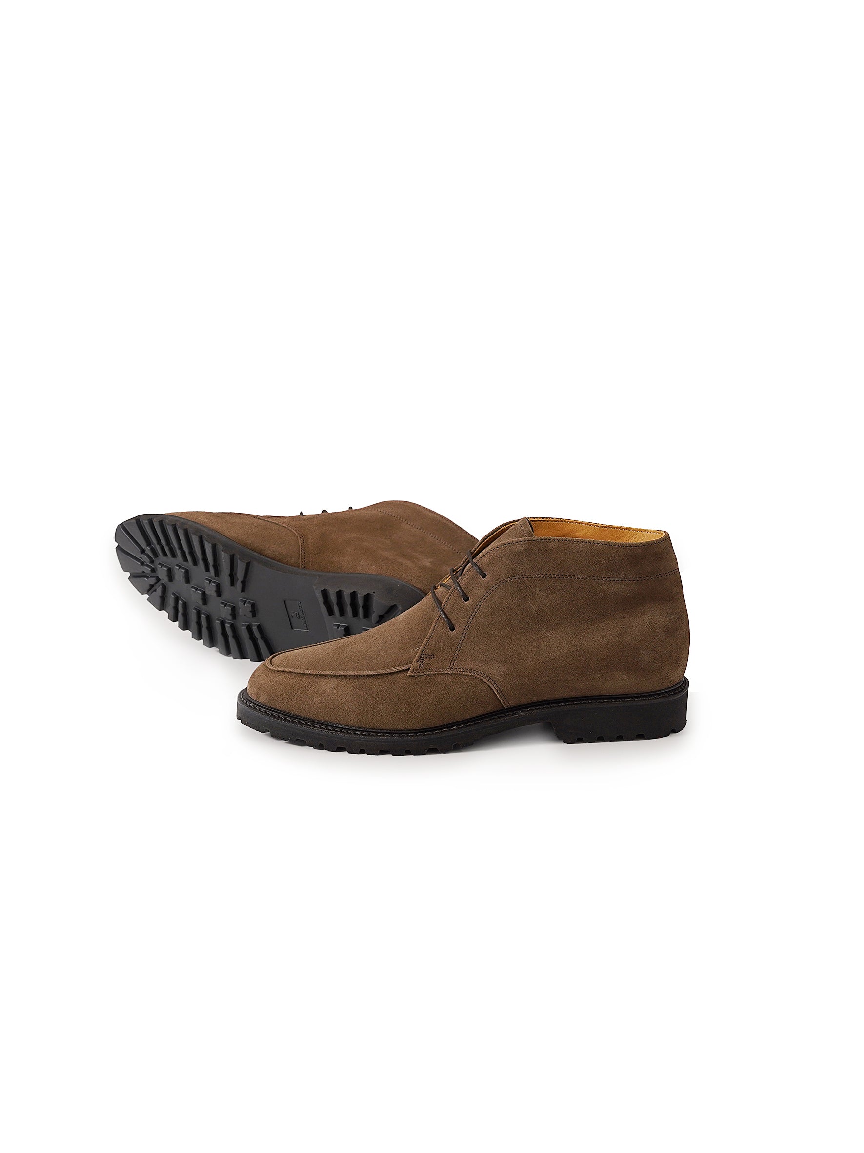 Taupe velor chukka boot
